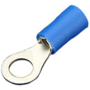 Kit 100 Peças - Terminal Olhal Pré Isolado M5 1,5 A 2,5mm² Azul