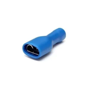 Kit 100 Peças - Terminal Femea Isolação Total 1,50-2,50mm² Azul