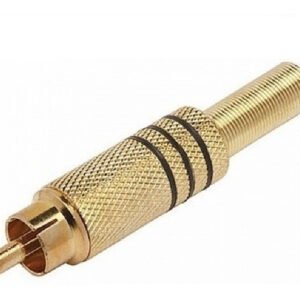 Kit 10 Peças - Plug Rca Macho Dourado Hgd-283 (escolha Cor)