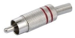 Kit 10 Peças - Plug Rca Macho Metal Hgd-283 (escolha Cor)
