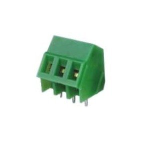 Kit 100 Peças - Borne Kre 3 Vias 45graus Parafuso 5mm Kf-103