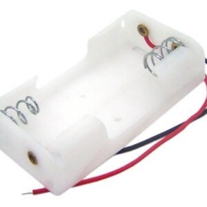 Kit 100 Peças - Suporte P/ 2 Pilhas Aa Canoa Branco