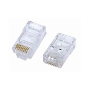 Kit 100 Peças - Modular Plug Rj45 Macho Cat5e 8p8c P/ Cabo