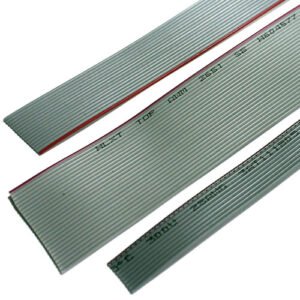 Kit 10 Metros - Cabo Flat 16 Vias 16x28awg Cinza