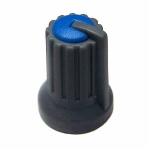Kit 10 Peças Knob Potenciômetro Eixo Estriado 6mm Ka481-2 Azul
