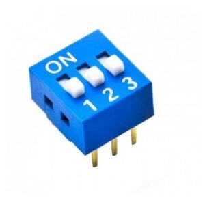 Kit 50 Peças - Chave Dip Switch 3 Vias 180 Graus Azul