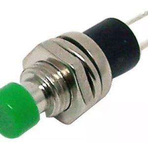 Kit 5 Peças - Chave Botão Pbs-110 Push-button Na 2t Verde