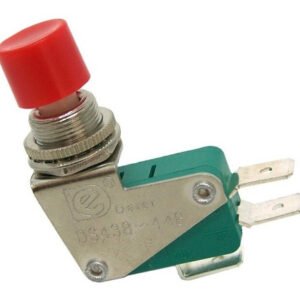 Kit 20 Peças  Chave Botão Micro Switch Ds438 Na S/ Trava Vermelha