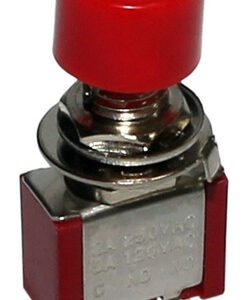 Kit 5 Peças - Chave Push Button Ds-612 Sem Trava Vermelha