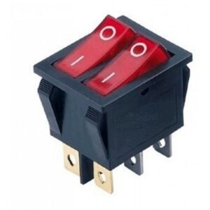 Kit 5 Peças - Chave Gangorra Dupla Kcd3-202n 6t 20a Vm C/ Neon