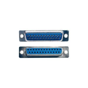 Kit 10 Peças - Conector Db25 Fêmea + Capa Kit Curto Preto