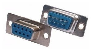 Kit 10 Peças - Conector Db9 Fêmea + Capa Preta Kit Curto