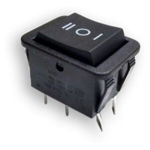 Kit 10 Peças Chave Gangorra On/off/on Kcd4-203rn Preta 3 Posicões 6t