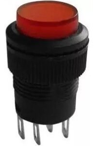 Kit 5 Peças Chave Botão C/trava C/ Neon R16-503 4t Vm