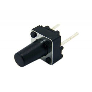 Kit 100 Peças - Chave Tactil 6x6x9,5mm 2 Terminais 180 Graus