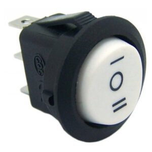 Kit 10 Peças Chave Gangorra Redonda Branca 3 Posições Kcd1-106 6a