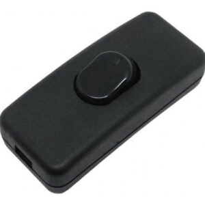 Kit 50 Peças - Chave Gangorra Tipo Abajur Meio De Fio Preta Kcd1-112
