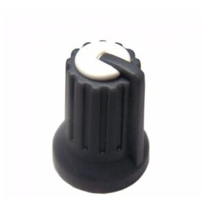 Kit 100 Peças Knob Potenciômetro Eixo Estriado 6mm 481-2 Branco