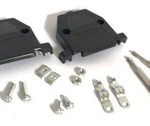 Kit 10 Peças - Capa Para Conector Db25 Kit Longo Preta