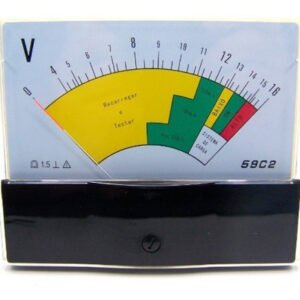 Voltímetro Analógico 59c2-16v - 0 A 16v, Corrente Dc
