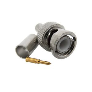 Kit 10 Peças - Conector Bnc P/ Crimpar Macho Rg59 75 Ohms