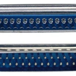 Kit 5 Peças - Conector Db25 Macho + Capa Preta Kit Curto