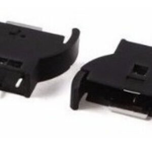 Kit 100 Peças Suporte P/ Bateria Cr2032 Tipo Moeda Vertical
