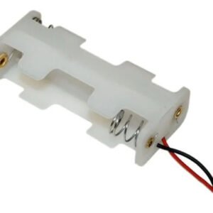 Kit 50 Peças - Suporte P/4 Pilhas Aa 2 Lados Branco