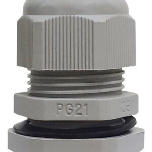 Kit 10 Peças  Prensa Cabo Pg21 3/4 Cabos 14mm Até 18mm Cinza