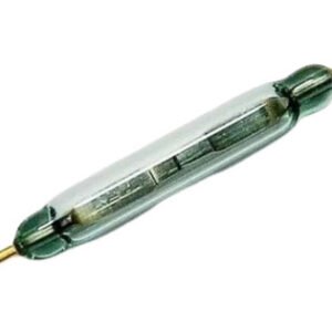 Kit 100 Peças Sensor Magnético Reed Switch Na 2x14mm Dourado