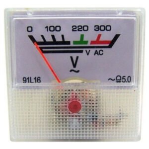 Voltímetro Analógico 91l16  0-300v Ac Painel Indústria