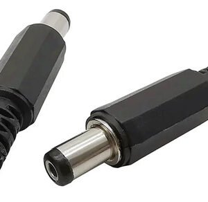 Kit 10 Peças - Plug P4 2,5x5,5x9mm (p8) Plastico Preto