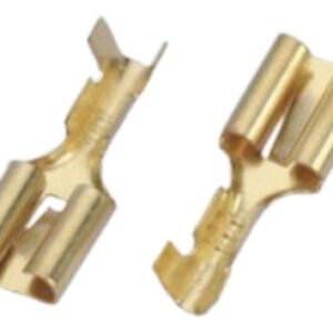 Kit 100 Peças - Terminal Faston Fêmea Curto 6,3mm Dj623