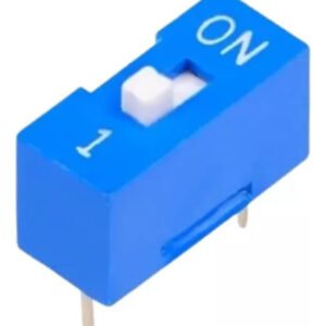 Kit 50 Peças - Chave Dip Switch 1 Via 180 Graus Azul