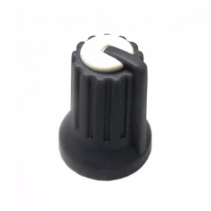 Kit 20 Peças- Knob Potenciômetro Eixo Estriado 6mm 481-2 Branco