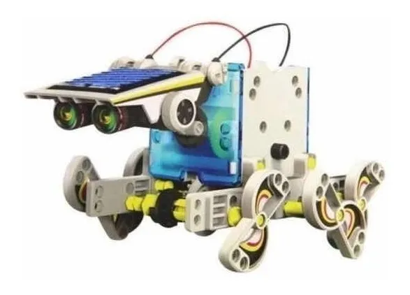 Kit Montagem Robo Solar 14x1 Iniciante Educacional Robótica 14 Em 1 - Imagem 2