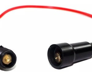 Kit 50 Peças Porta Fusivel Com Fio Para Fusivel Grande 6x30 F103c