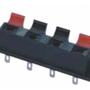 Kit 50 Peças - Borne De Pressão 4 Vias Wp4-7 Para Audio