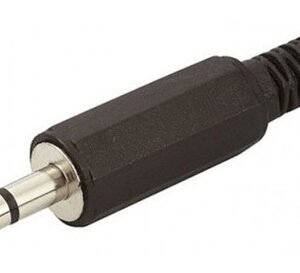 Kit 50 Peças - Plug P2 Stereo Plastico 3,5mm Para Cabo Preto