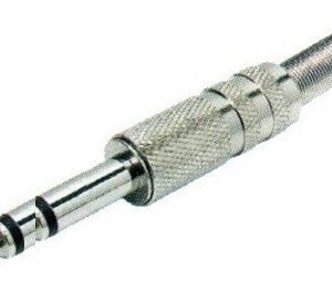 Kit 10 Peças - Plug P10 Stereo Metal 6,35mm Para Cabo