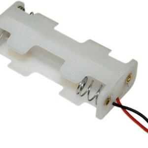 Kit 10 Peças - Suporte P/ 2 Pilhas Aa 2 Lados Branco