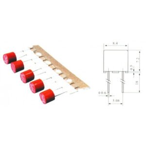 Kit 10 Peças - Pico Fusivel 8mm Radial 315ma