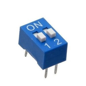 Kit 70 Peças - Chave Dip Switch 2 Vias 180 Graus Azul