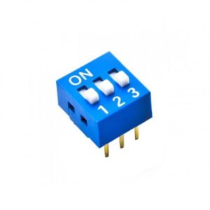 Kit 10 Peças - Chave Dip Switch 3 Vias 180 Graus Azul