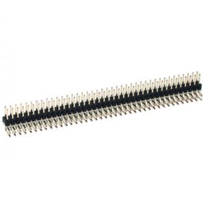 Kit 20 Peças -  Barra De Pinos 2x40x11,2 90 Graus 2.54 Mm
