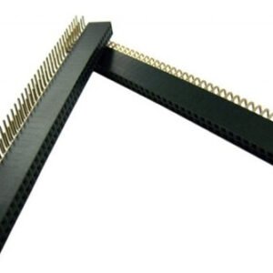 Kit 5 Peças Barra De Pinos Fêmea 2x40 2,54mm Mci 90graus