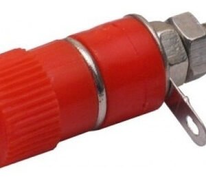 Kit 50 Peças - Borne Para Pino Banana Vermelho