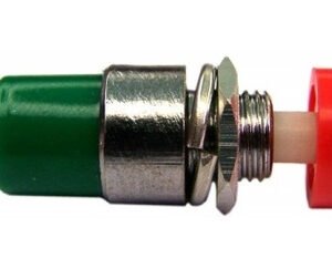Kit 5 Peças- Chave Push Button Ds-323 Na Sem Trava Vermelha