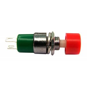 Kit 10 Peças- Chave Push Button Ds-323 Na Sem Trava Vermelha
