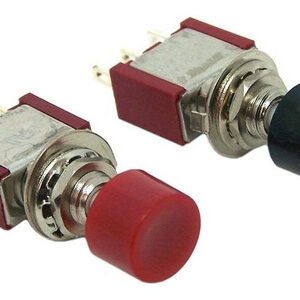 Kit 10 Peças - Chave Push Button Ds-612 Sem Trava Preta